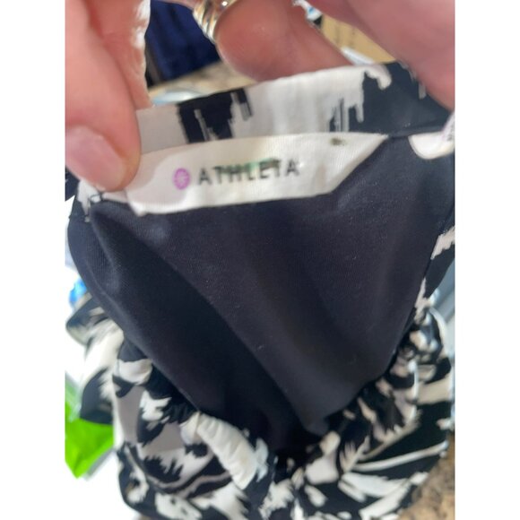 Athleta Womens Black & White Ikat Bloom Ripple Maxi Dress XS/S - Picture 14 of 14